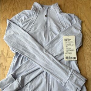 lululemon define jacket cropped nulu serene blue